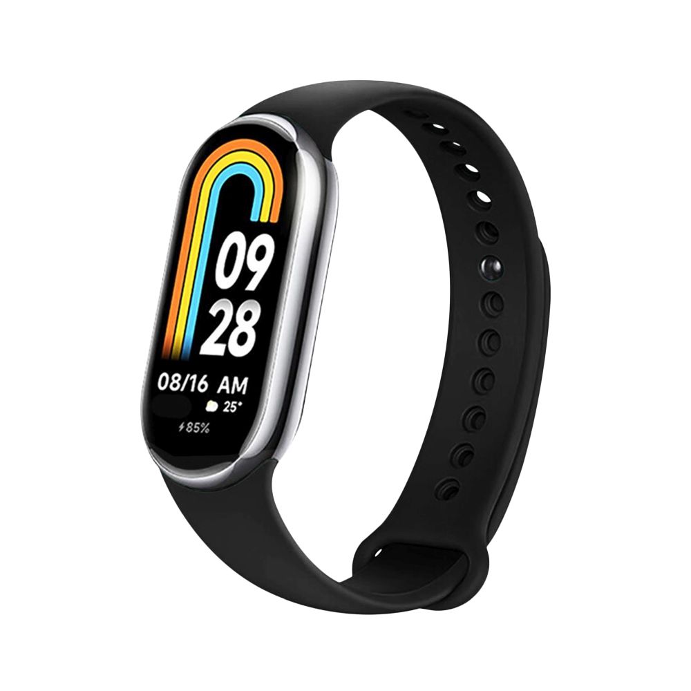 Silikónový remienok FIXED pre Xiaomi Mi Band 8, čierny