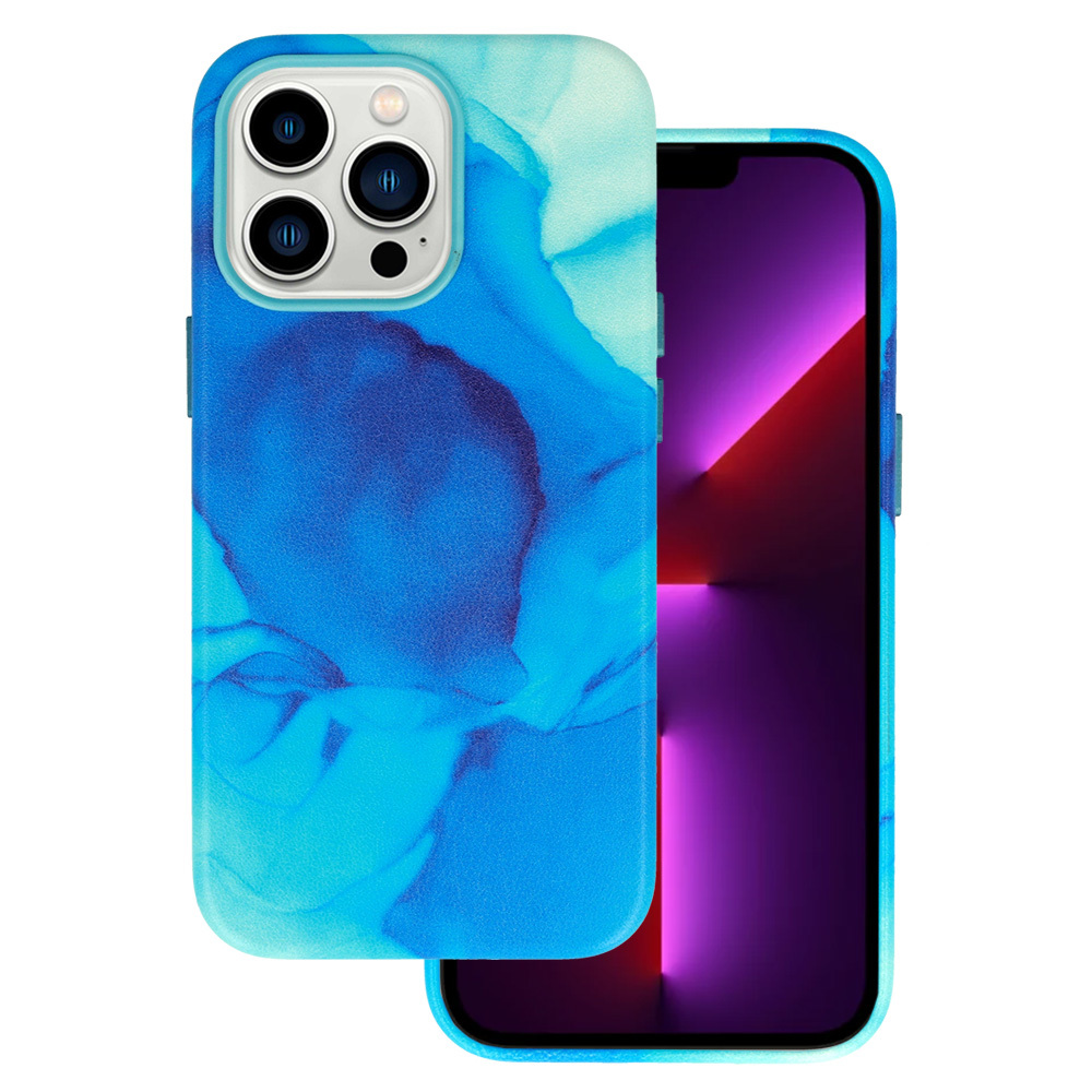 Zadný kryt Leather Ink pre Iphone 14 Pro design 4