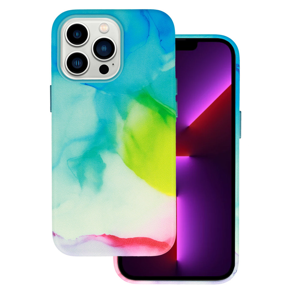 Zadný kryt Leather Ink pre Iphone 14 Pro design 2
