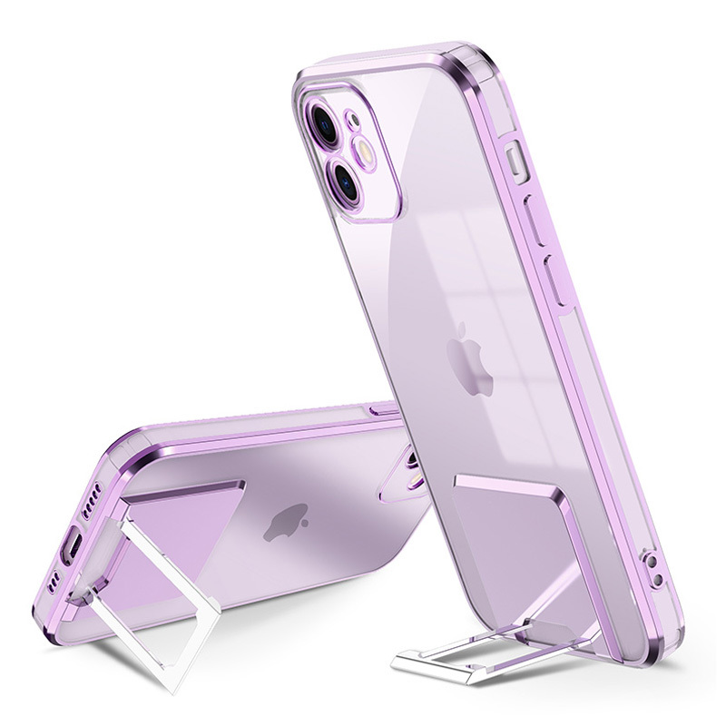 Kvalitný obal Tel Protect Kickstand pre Iphone 12 Pro Max Purple
