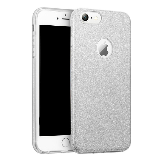 Kryt pre SAMSUNG GALAXY S22 PLUS glitter strieborný