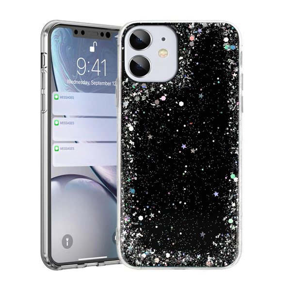 Brilantné priehľadné puzdro pre Samsung Galaxy S21 Ultra Black