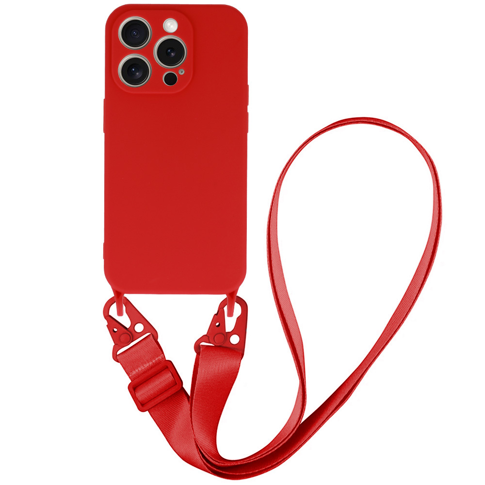 Puzdro Strap D2 pre Iphone 15 Pro červené