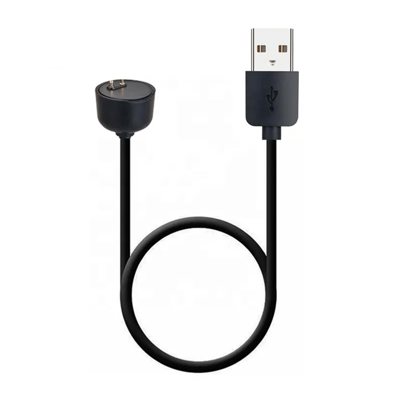 Nabíjací kábel pre Xiaomi Mi Band 5-6-7 USB kábel čierny