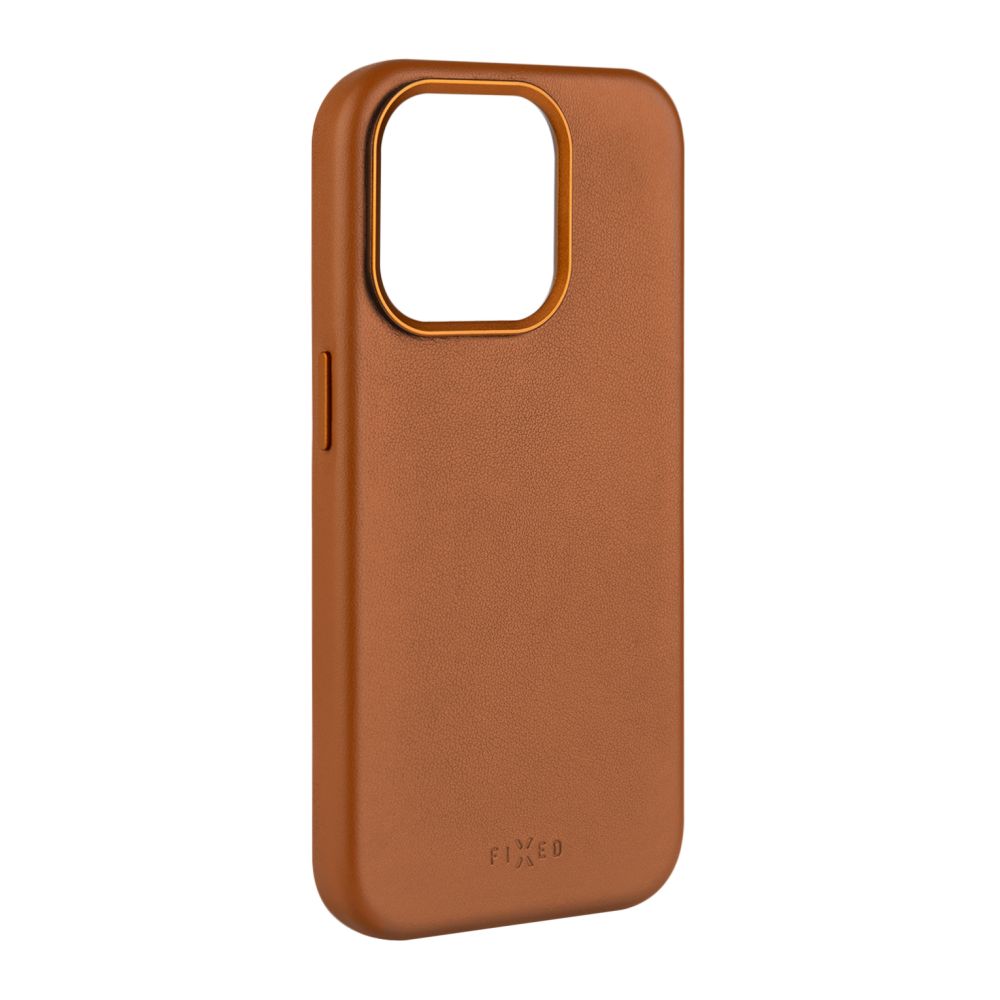 Kožený zadný kryt FIXED MagLeather s podporou MagSafe pre Samsung Galaxy S24 Ultra, hnedý