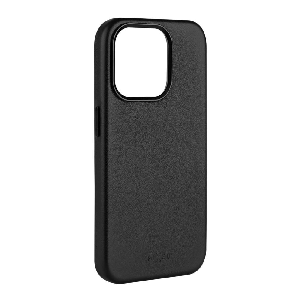 Kožený zadný kryt FIXED MagLeather s podporou MagSafe pre Samsung Galaxy S24 Ultra, čierny