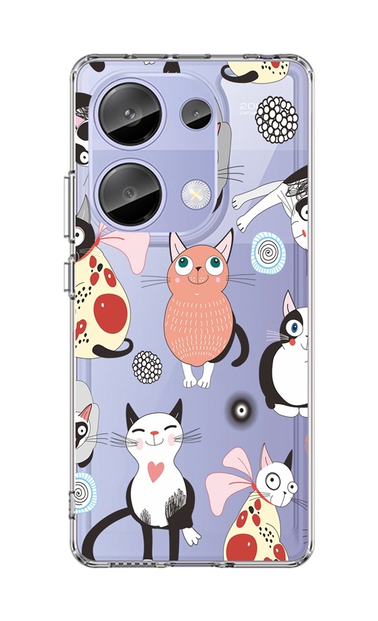 Zadný pevný kryt Image na Xiaomi Redmi Note 13 Pro Cats 2