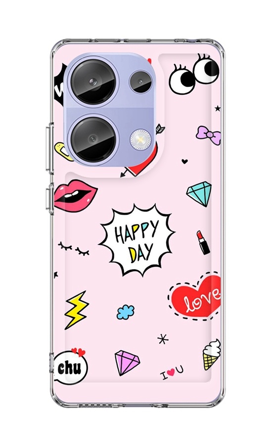 Zadný pevný kryt Image na Xiaomi Redmi Note 13 Pro Happy Day