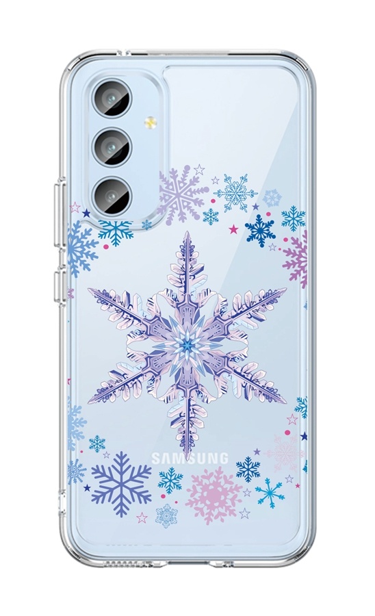 Zadný pevný kryt Obraz na Samsung A54 5G Snowflake