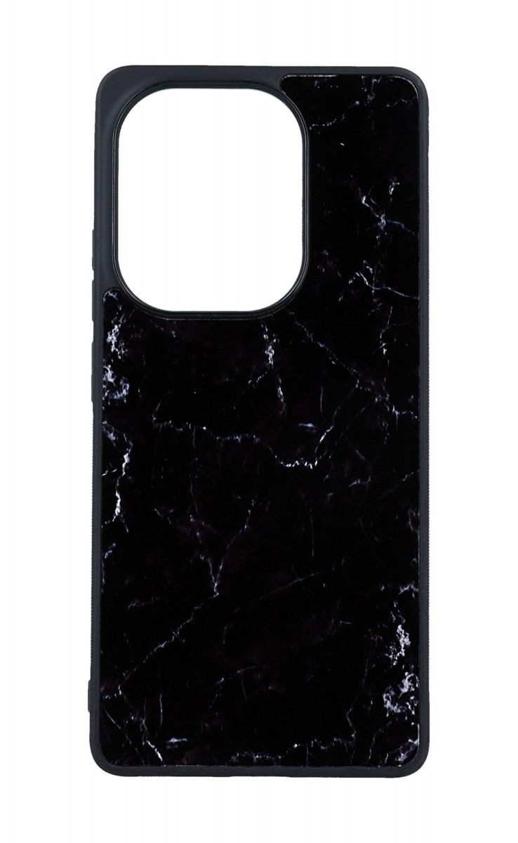 Zadný pevný kryt Marble na Xiaomi Redmi Note 13 Pro Smoky Black