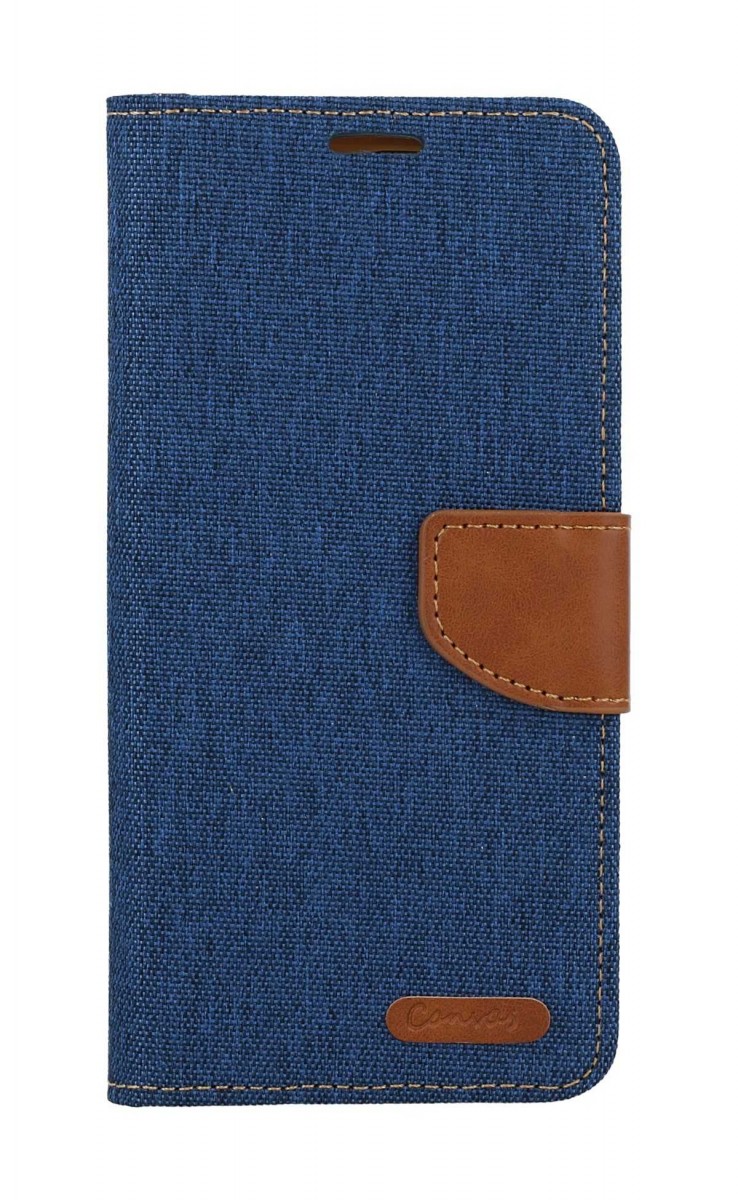 Knižné puzdro Canvas na Xiaomi Redmi Note 13 Pro modré tmavé