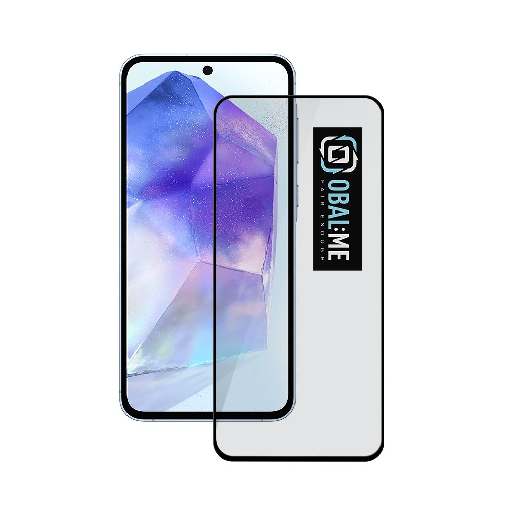 OBAL:ME 5D tvrdené sklo pre Samsung A55 Black