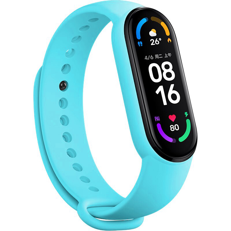 Remienok pre Xiaomi Mi Band 5-6-7 light blue