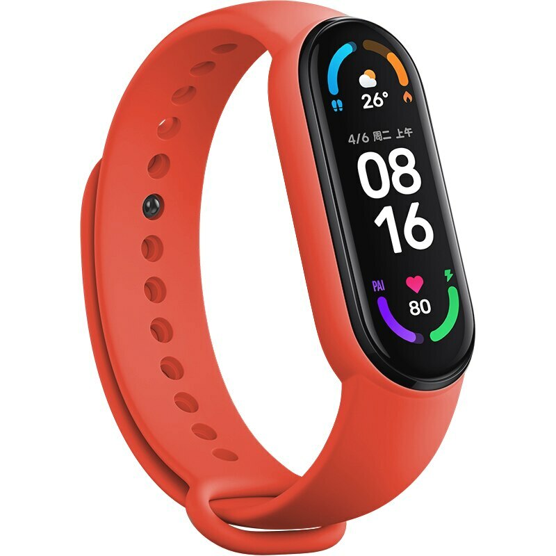 Remienok pre Xiaomi Mi Band 5-6-7 červený