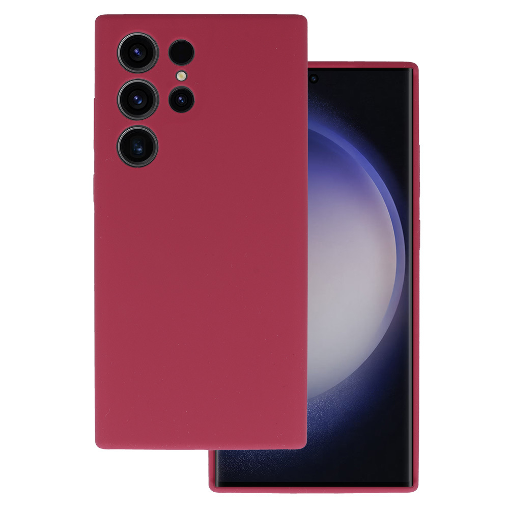 Zadný kryt Silicone Lite pre Samsung Galaxy S23 Ultra burgundy