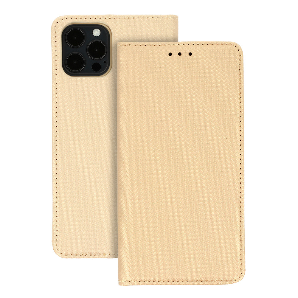 Flipové puzdro TopQ Smart Magnet pre SAMSUNG GALAXY S23 PLUS GOLD