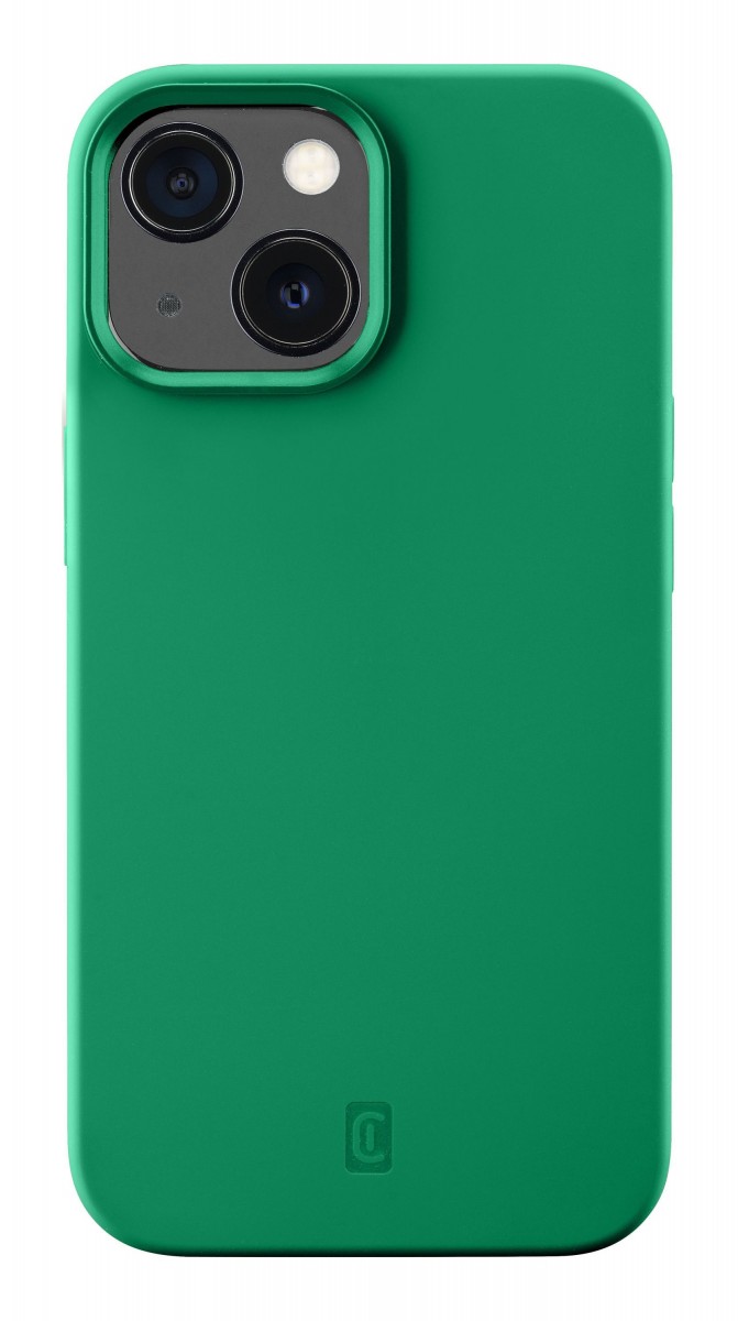 Ochranný silikónový kryt Cellularline Sensation pre Apple iPhone 13, zelený