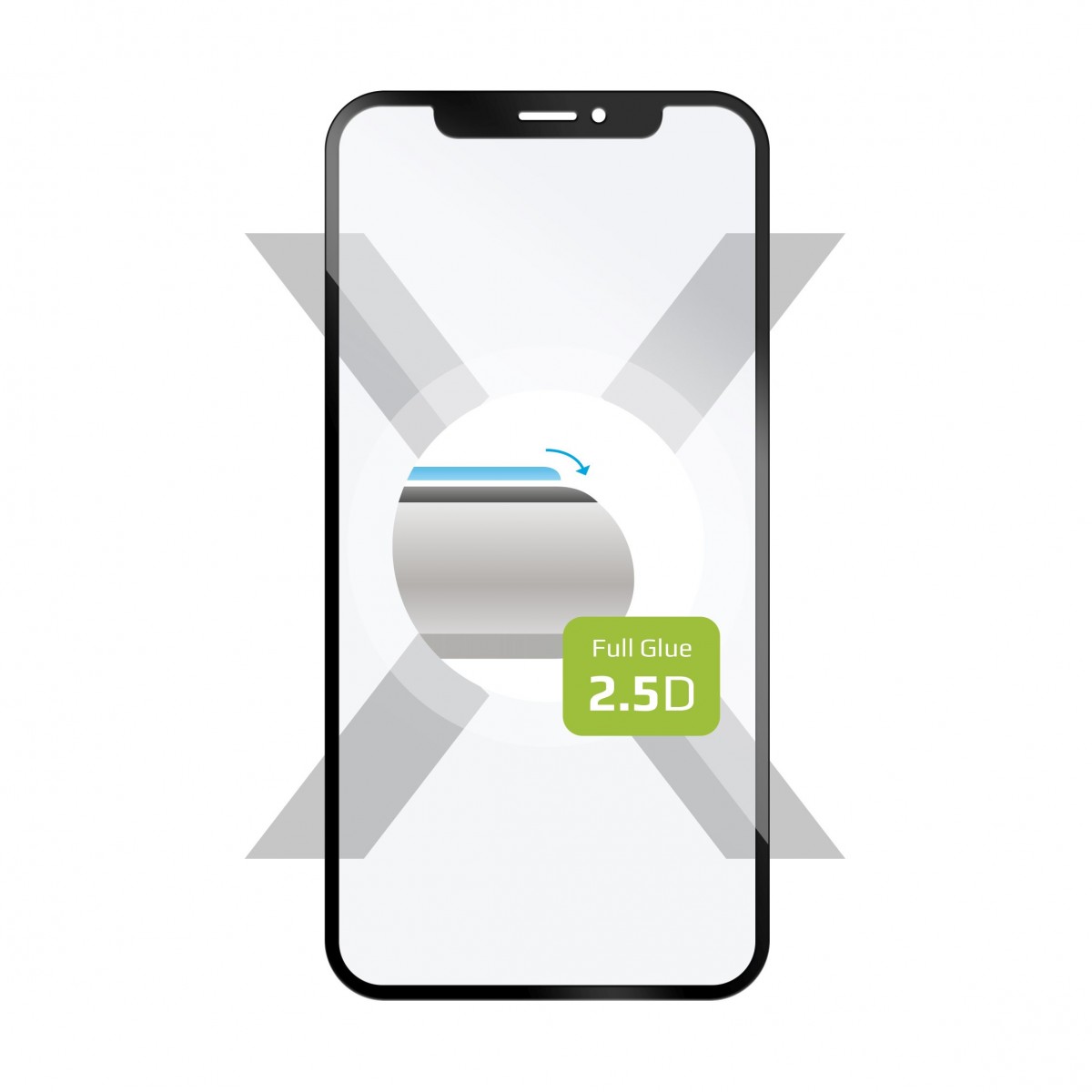 Ochranné tvrdené sklo FIXED Full-Cover pre Xiaomi Redmi Note 12S, priliehajúce na celý displej, čierne