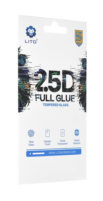 Tvrdené sklo LITO na Samsung S24 FullGlue čierne