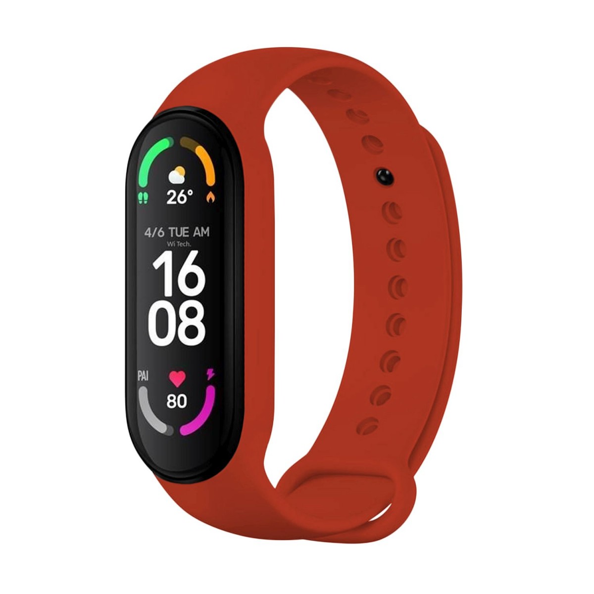 Silikónový remienok FIXED pre Xiaomi Band 7/ Mi Band 6/ Mi Band 5, červený