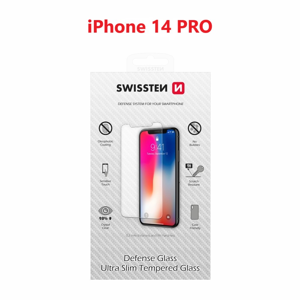 Ochranné tvrdené sklo swissten apple iphone 14 pro re 2.5d