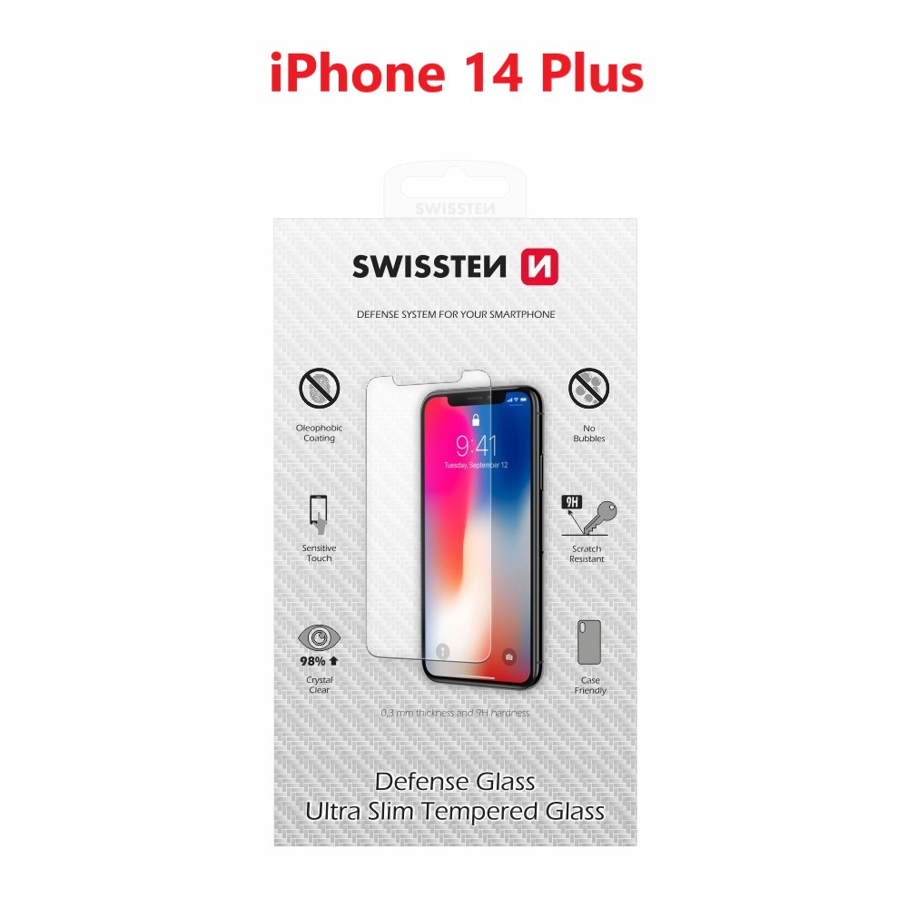 Ochranné tvrdené sklo Swissten na iPhone 14 Plus