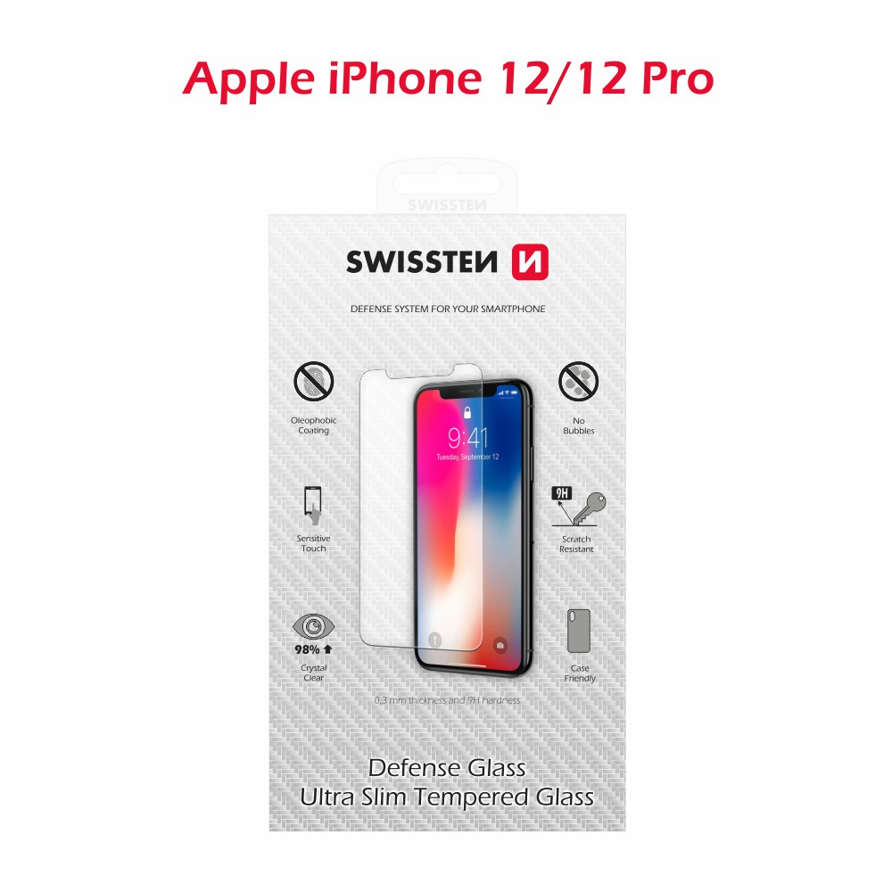 Ochranné tvrdené sklo Swissten pre iPhone 12 - 12 Pro