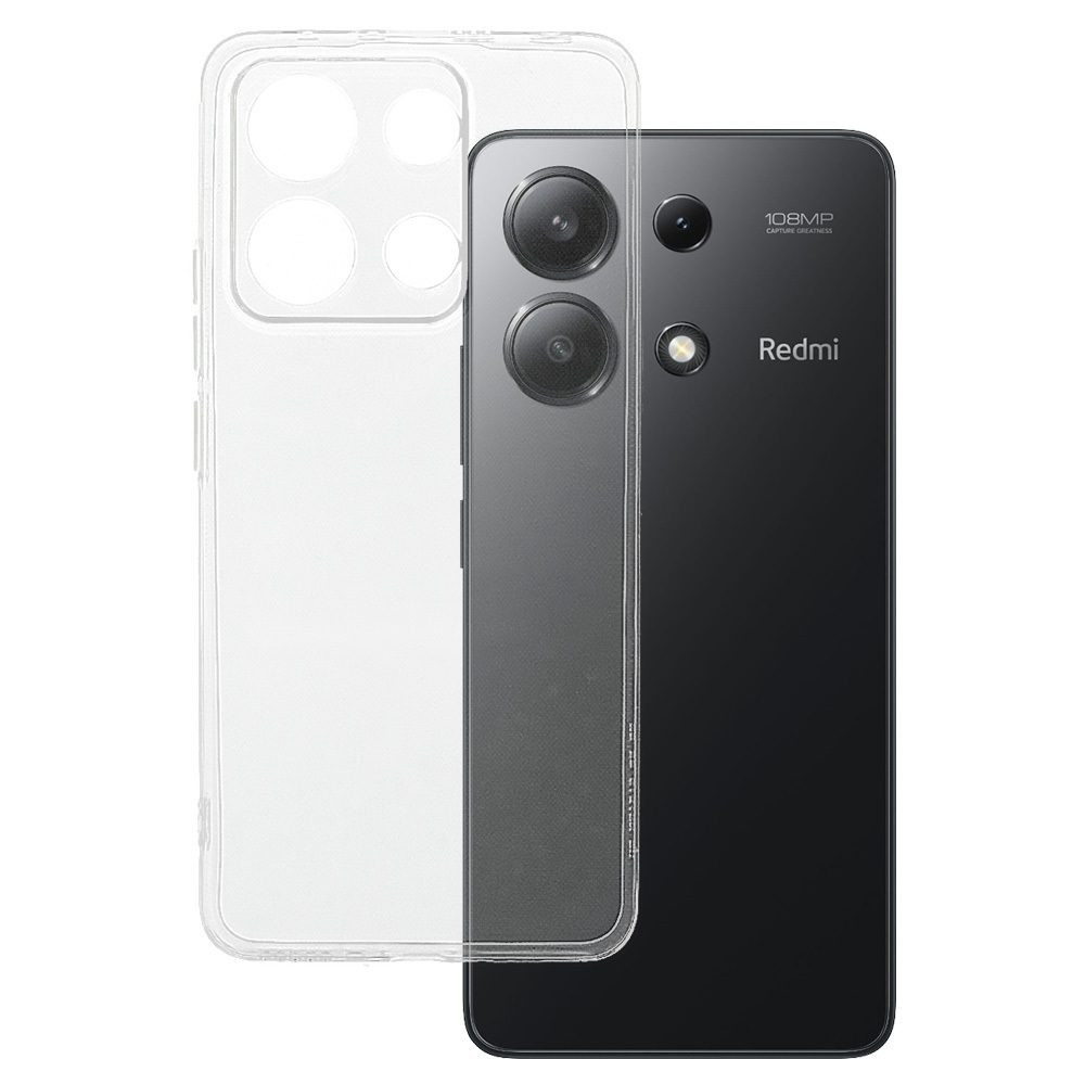 Ultra priehľadné 1mm puzdro pre Xiaomi Redmi Note 13 4G Transparent