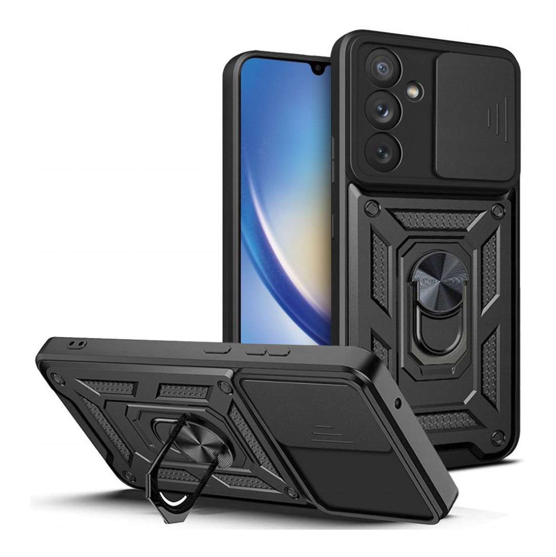 Ultra odolný zadný kryt Armor Lens na Samsung A35 čierny