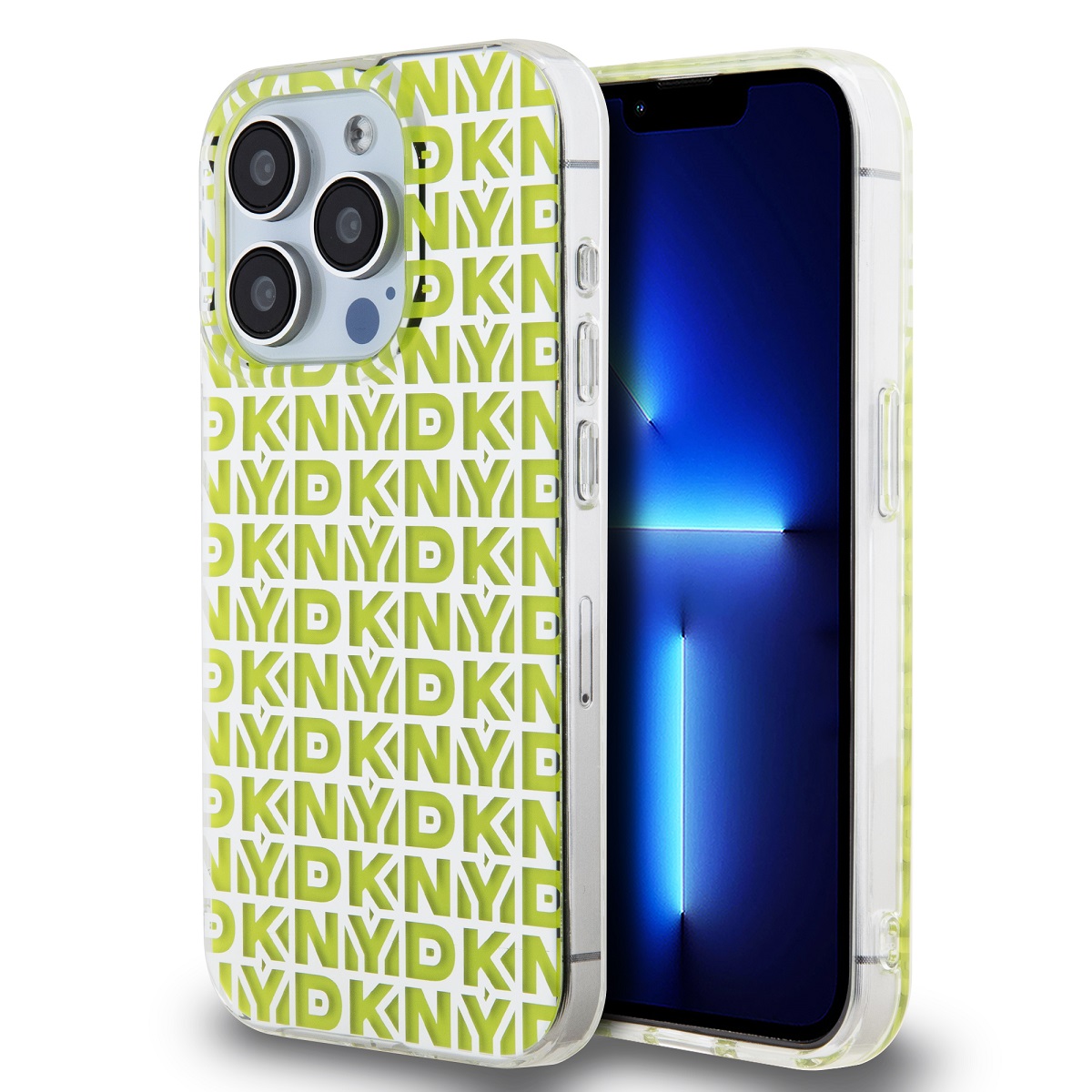 Zadný kryt DKNY PC/TPU Repeat Pattern pre iPhone 15 Pro Max Yellow