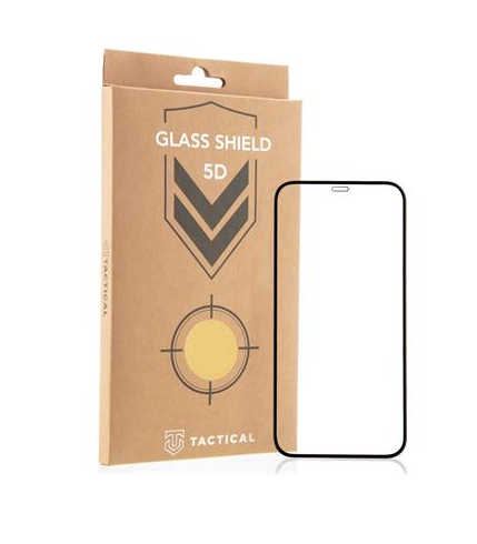 Tvrdené sklo Tactical pre Apple iPhone 13-13 Pro-14-16e 5D černé
