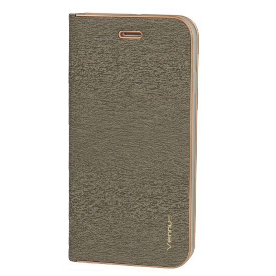 Flipové puzdro Vennus Luna Book pre Huawei P8 Lite *** (2017) / P9 Lite *** (2017) sivé