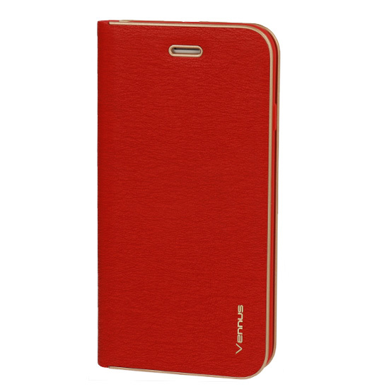 Flipové puzdro Vennus Luna Book pre Huawei P8 Lite *** (2017) / P9 Lite *** (2017) červené
