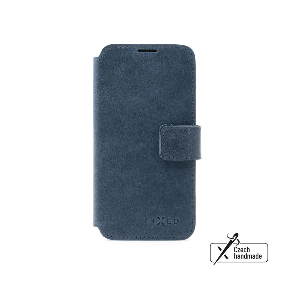 Kožené Flipové puzdro FIXED ProFit pre Samsung Galaxy A55 5G, modré