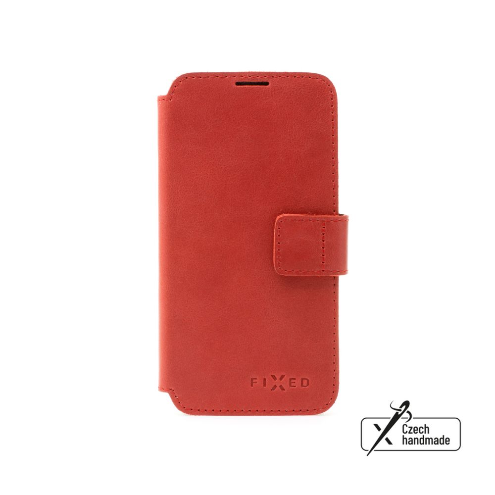 Kožené Flipové puzdro FIXED ProFit pre Samsung Galaxy A55 5G, červené