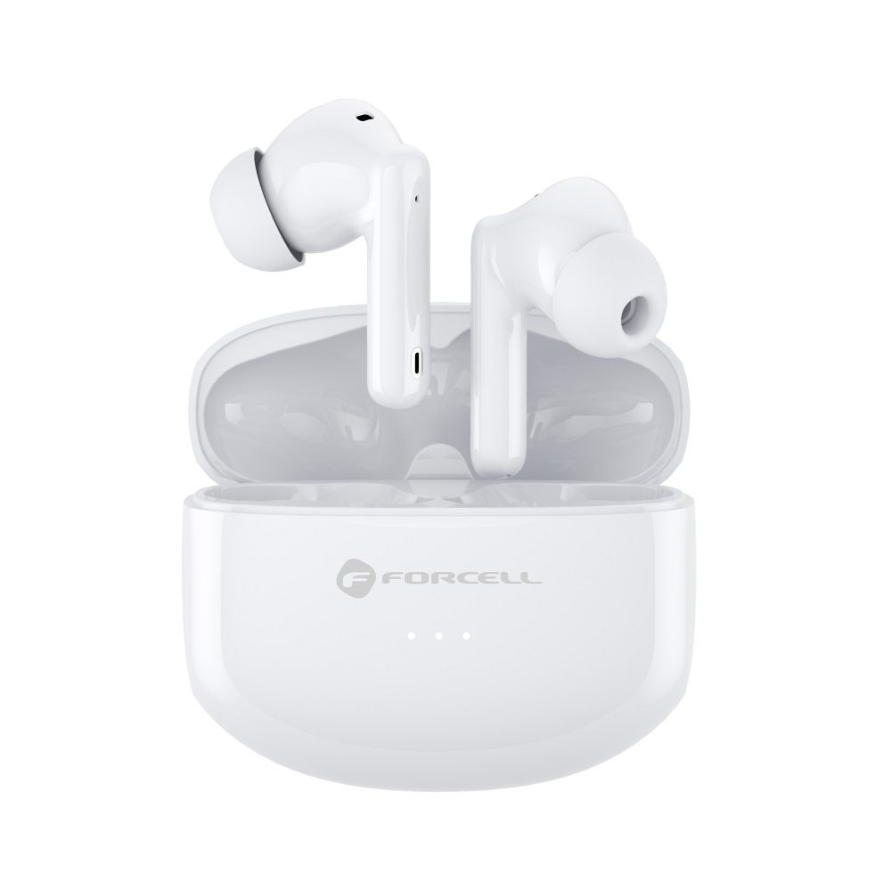 Bezdrôtové slúchadlá Forcell F-Audio TWS biele