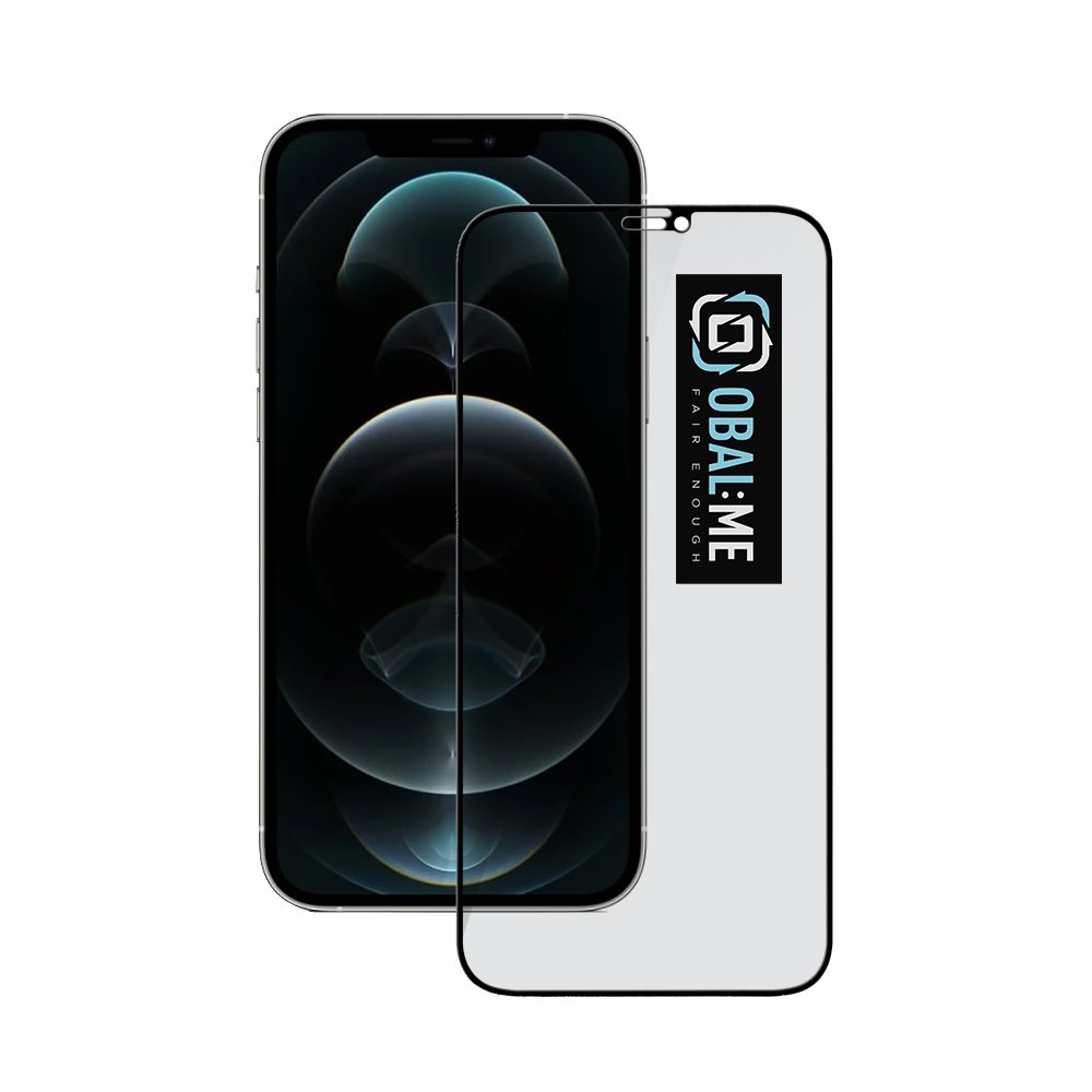 Tvrdené sklo OBAL:ME Privacy 5D pre Apple iPhone 12 Pro Max Black