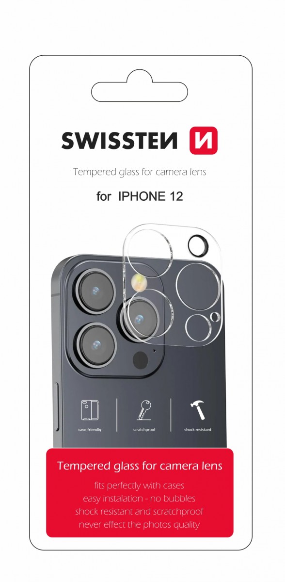 Tvrdené sklo na fotoaparát Swissten pre iPhone 12