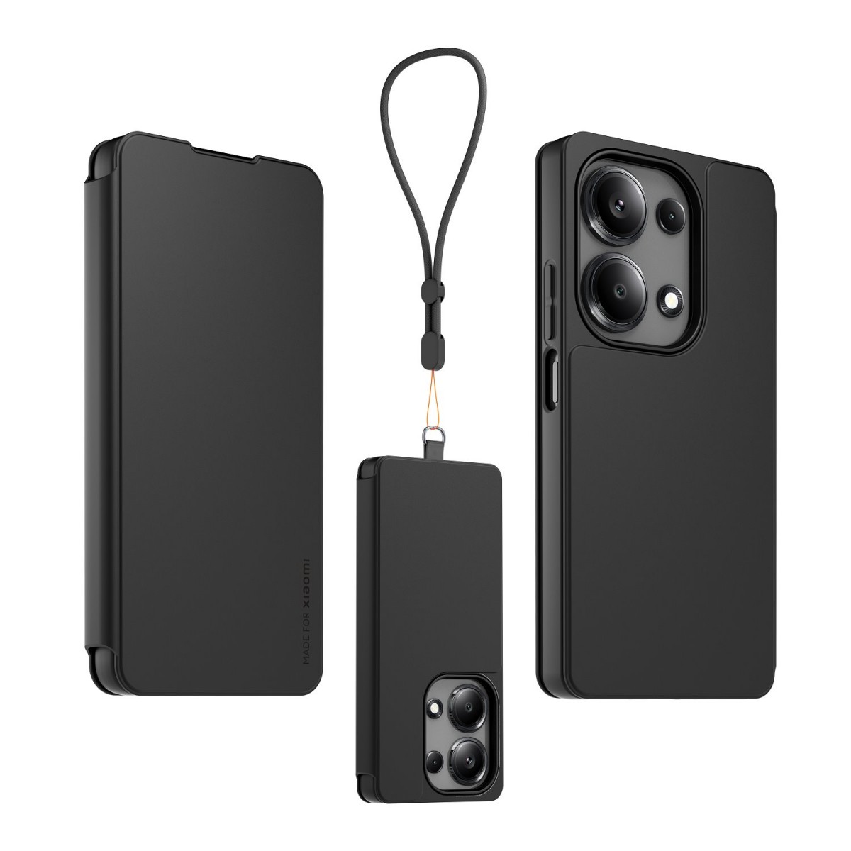 Puzdro Made for Xiaomi Book s Poutkem pre Xiaomi Redmi Note 13 Pro 4G Black