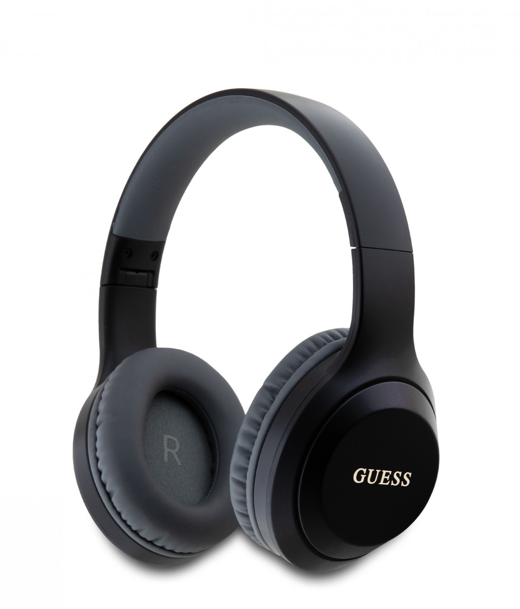 Bezdrôtové slúchadlá Stereo Guess Classic Silver Logo Black