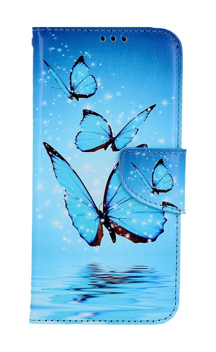 Flipové puzdro TopQ pre Samsung A55 Modrí motýliky