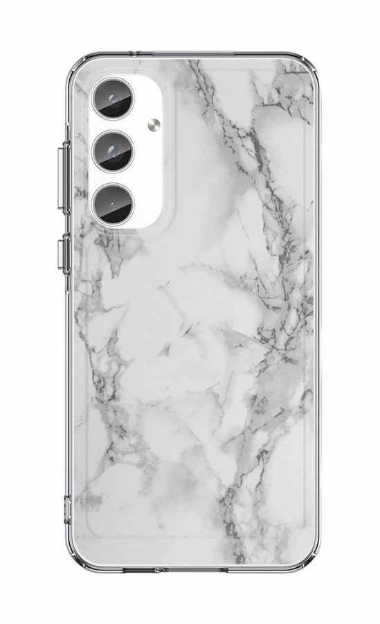 Zadný pevný kryt STYLE na Samsung A55 Mramor biely