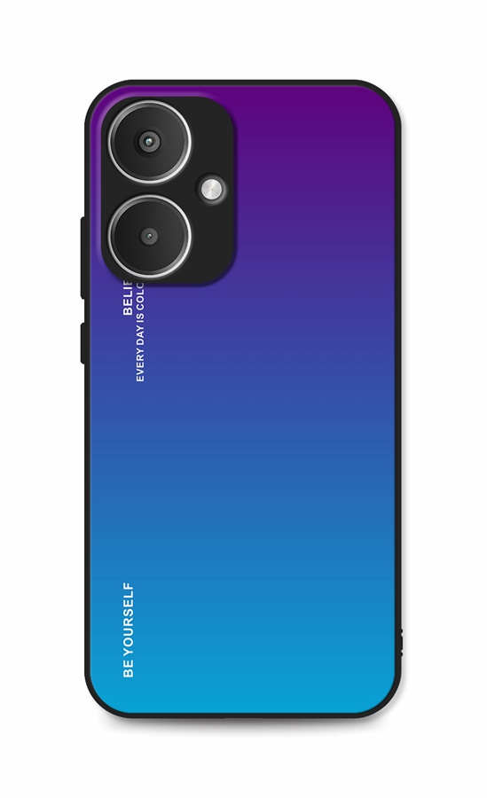 Zadný pevný kryt LUXURY na Xiaomi Redmi 13C 5G duhový purpurový