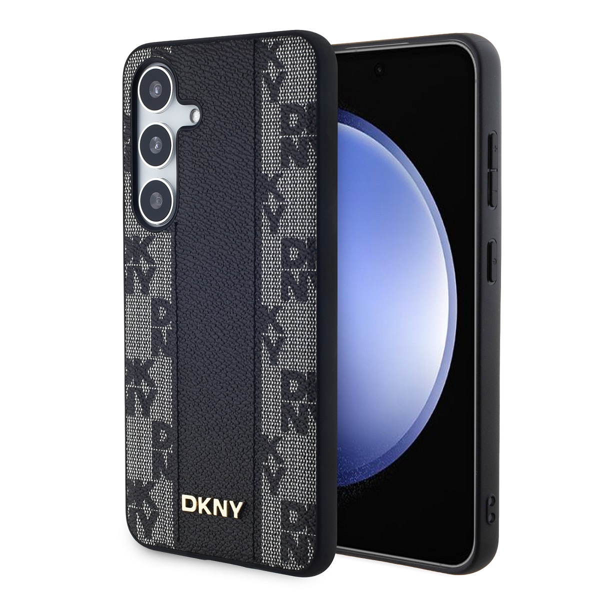 Zadný kryt DKNY Checkered Pattern Magsafe pre Samsung Galaxy S24+ Black