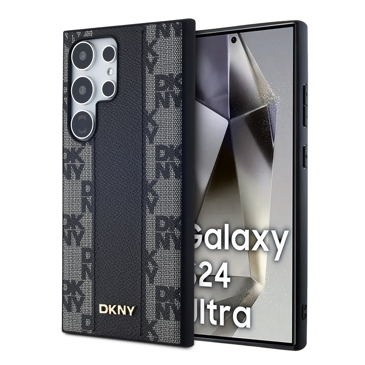 Zadný kryt DKNY Checkered Pattern Magsafe pre Samsung Galaxy S24 Ultra Black