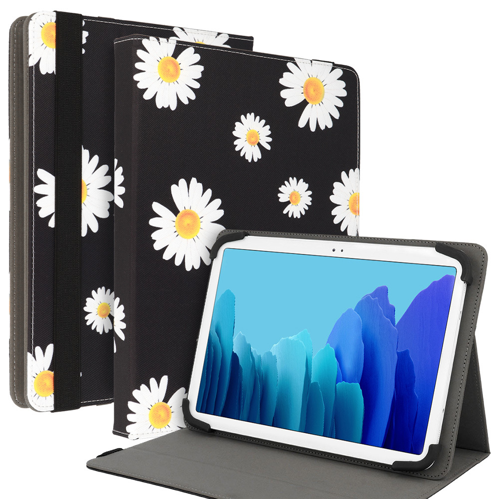Puzdro na tablet Wonder Canvas 10" čierne sedmokrásky