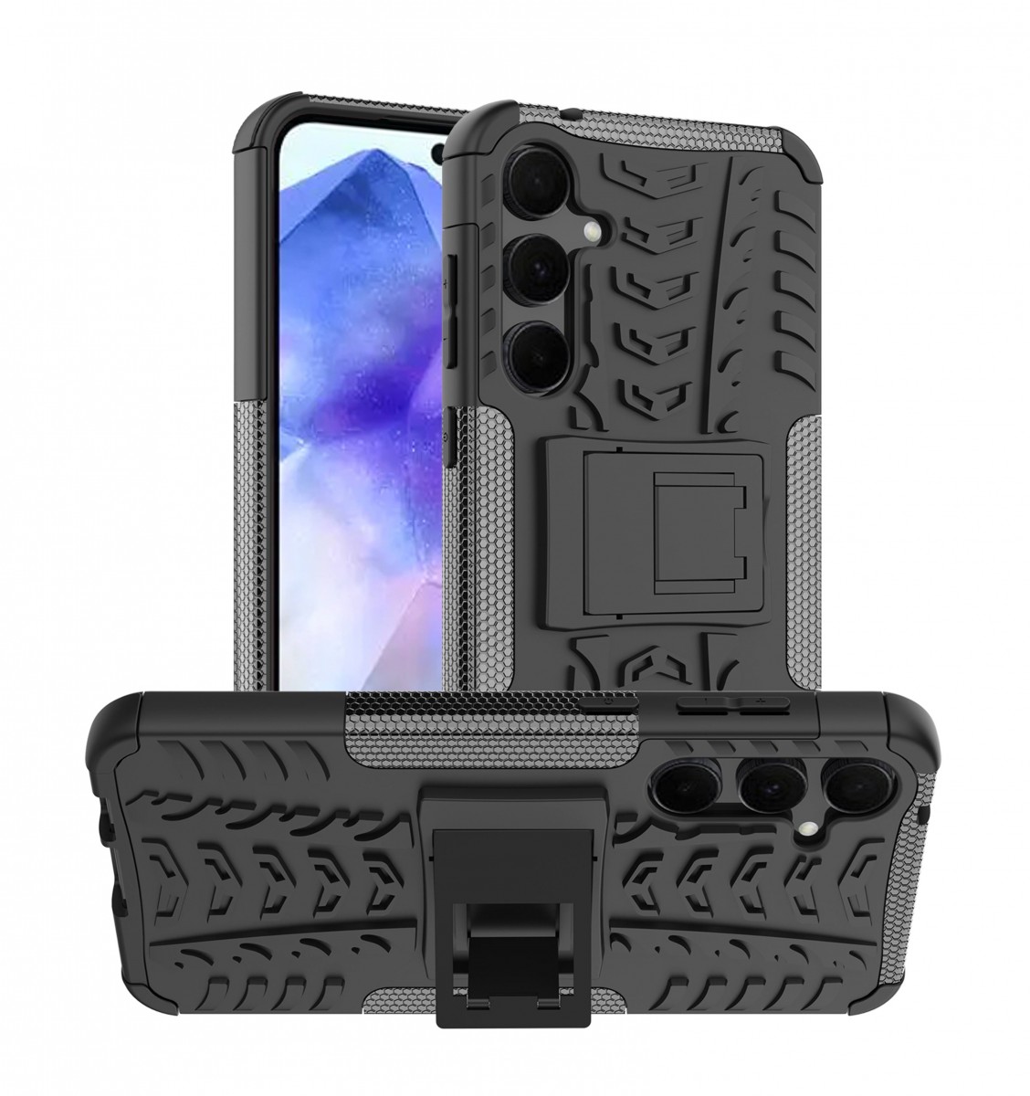 Ultra odolný zadný kryt pre Samsung A55 čierny