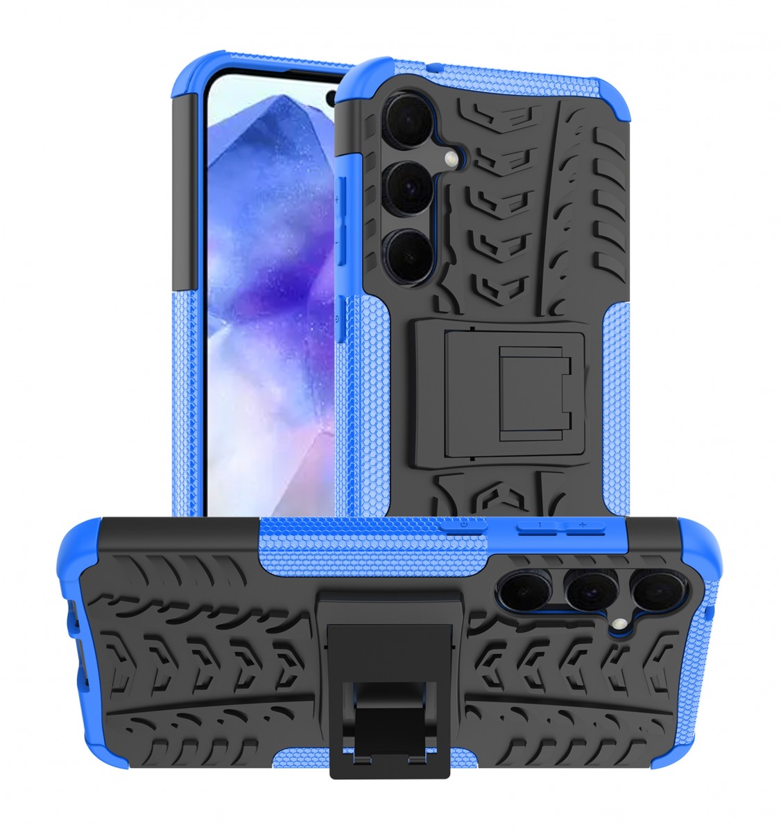 Ultra odolný zadný kryt pre Samsung A55 modrý
