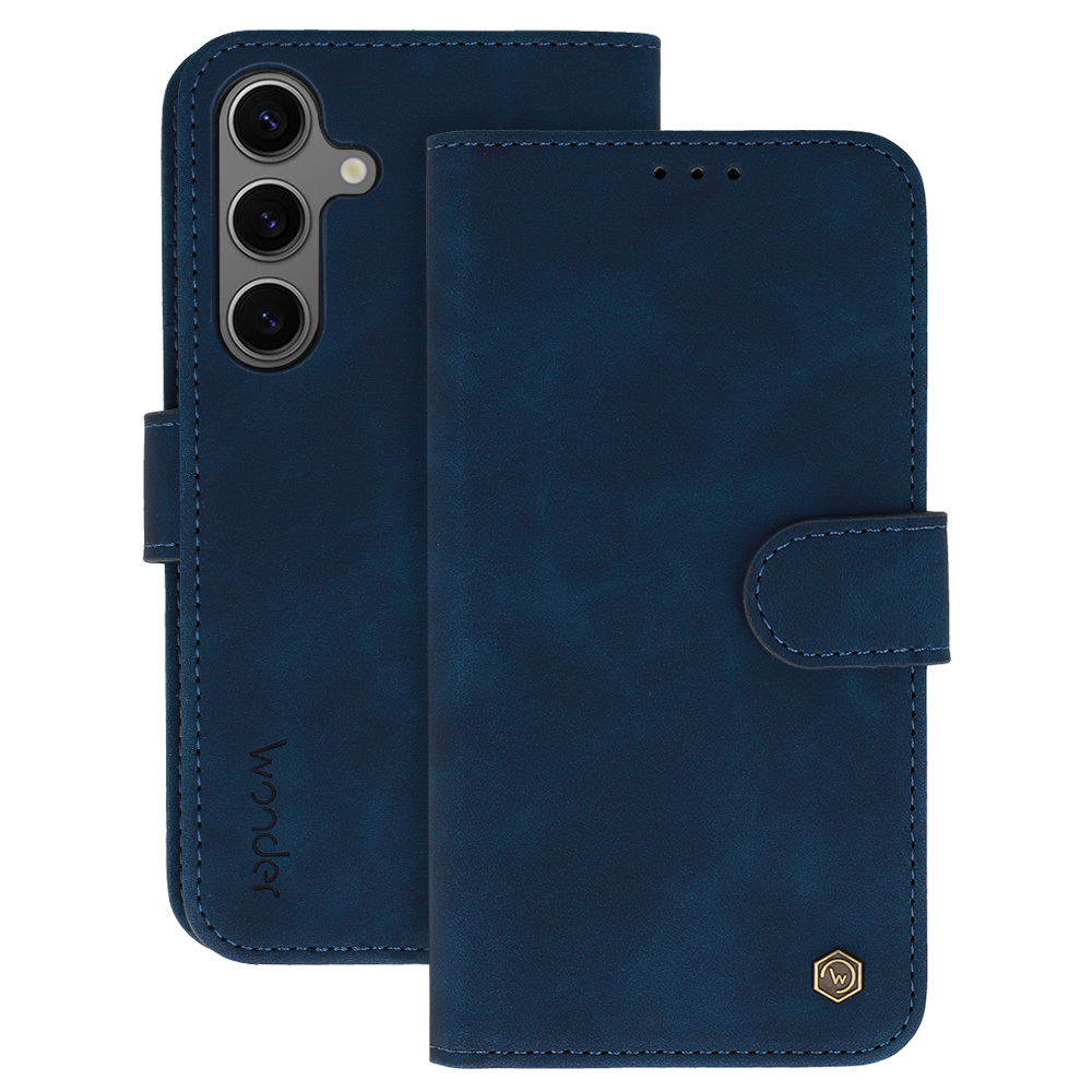 Flipové puzdro Wonder Fancy pre Samsung Galaxy S24 Ultra navy
