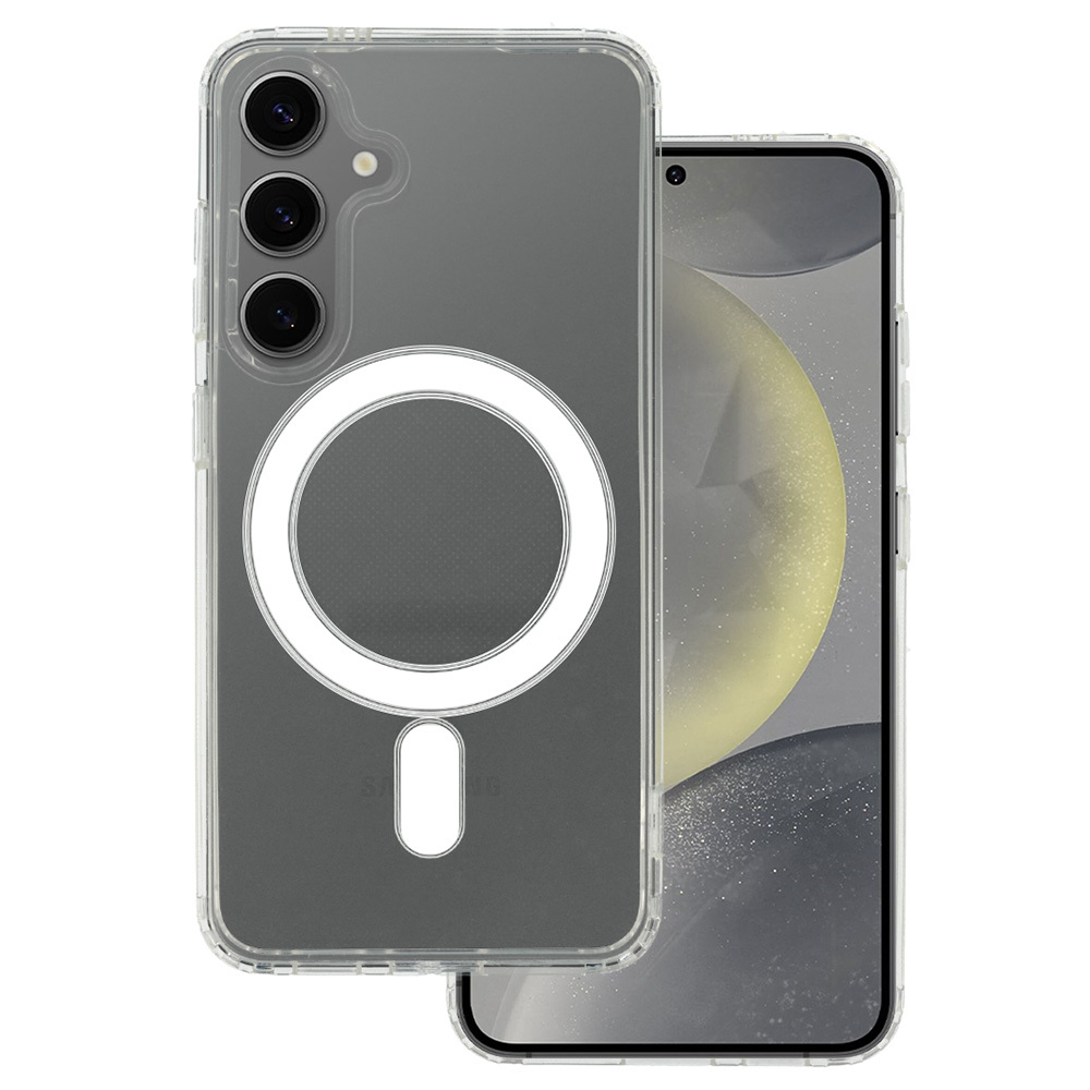 Zadný kryt Acrylic Magsafe pre Samsung Galaxy S23 Plus priehľadný
